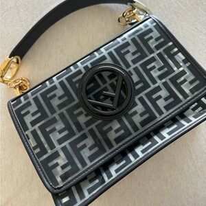 Authentic Fendi clear shoulder / cross body bag